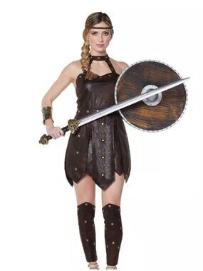 Women's Fierce warrior costume with accessories  sz S